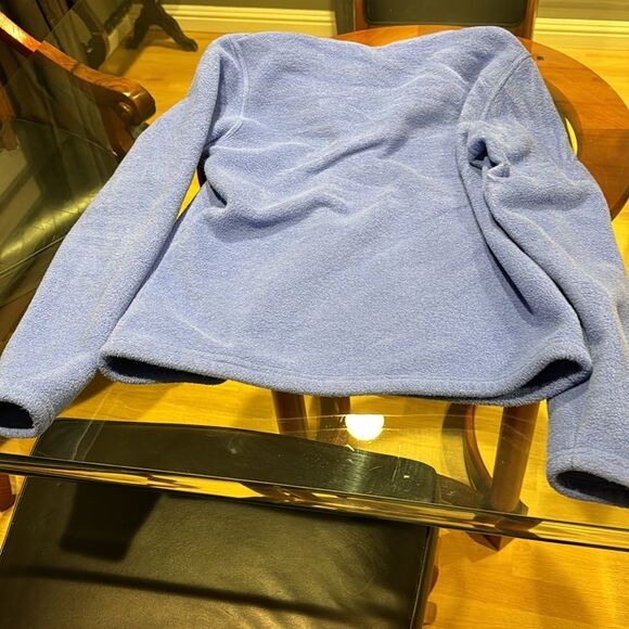 Vineyard VInes Quarter Zip Fleece Pullover Periwinkle Size Small - Picture 4 of 6